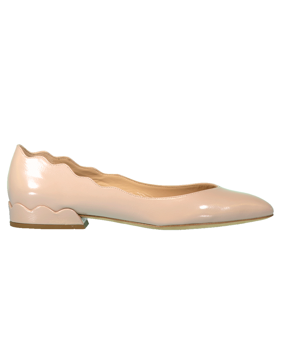 CHLOÉ-Lauren Scalloped Ballerina Flat-