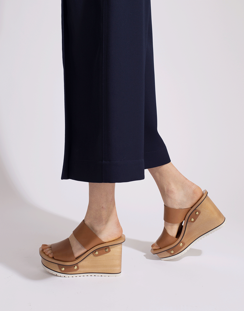 CHLOÉ-Double Strap Wedge-