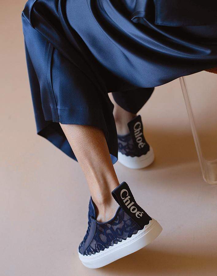 CHLOÉ-Lauren Lace Sneaker-