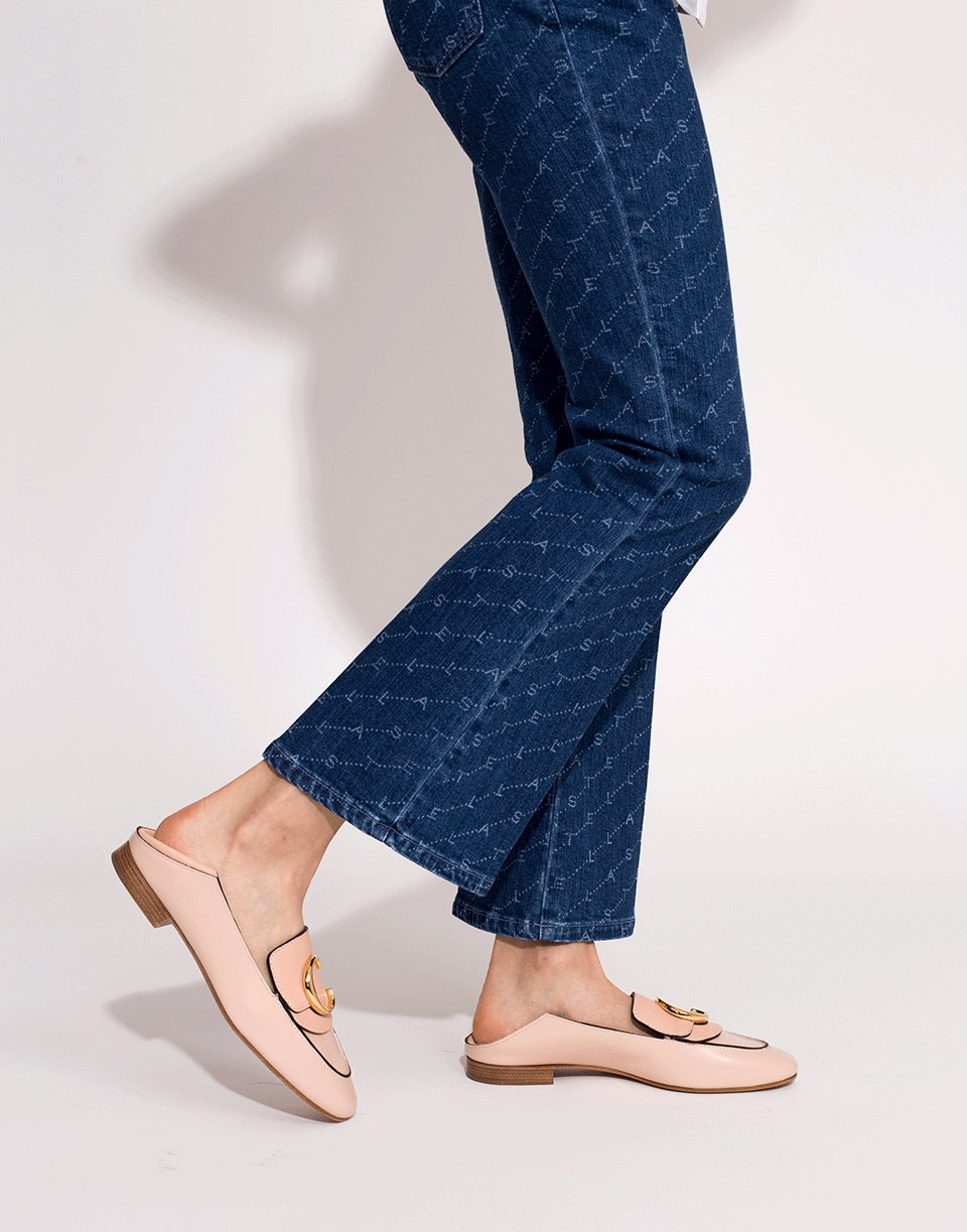 CHLOÉ-Shiny Calfskin Loafer-