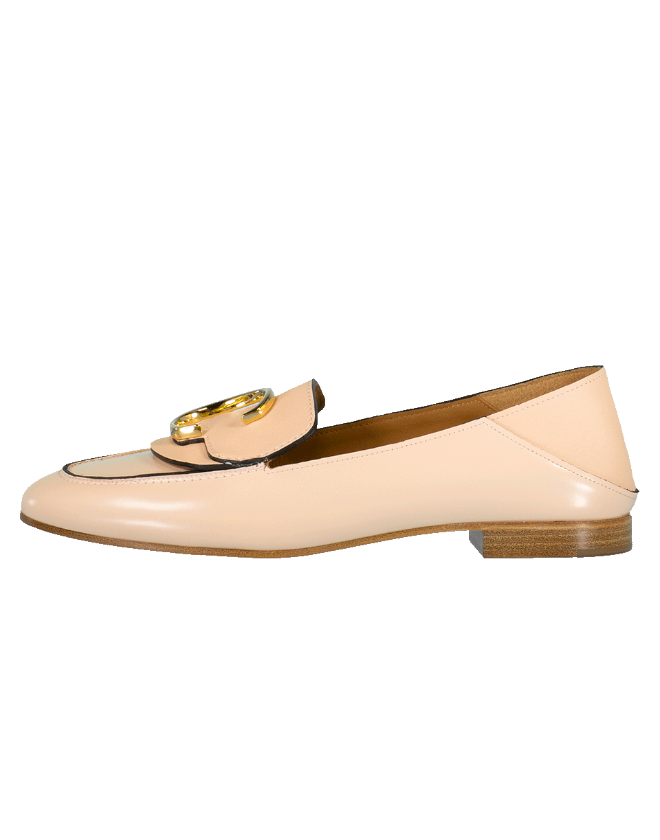 CHLOÉ-Shiny Calfskin Loafer-