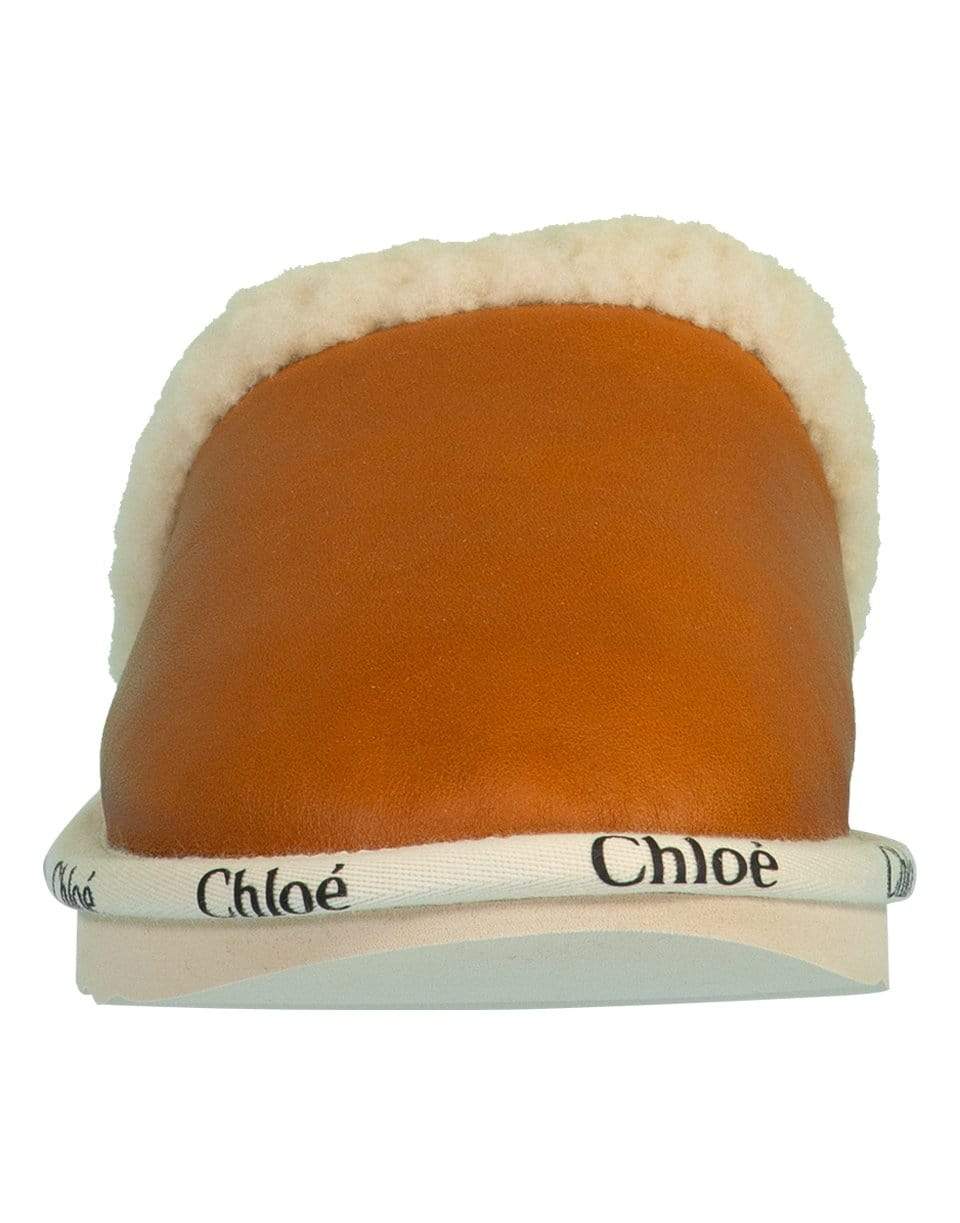 CHLOÉ-Woody House Fur Trim Slipper-