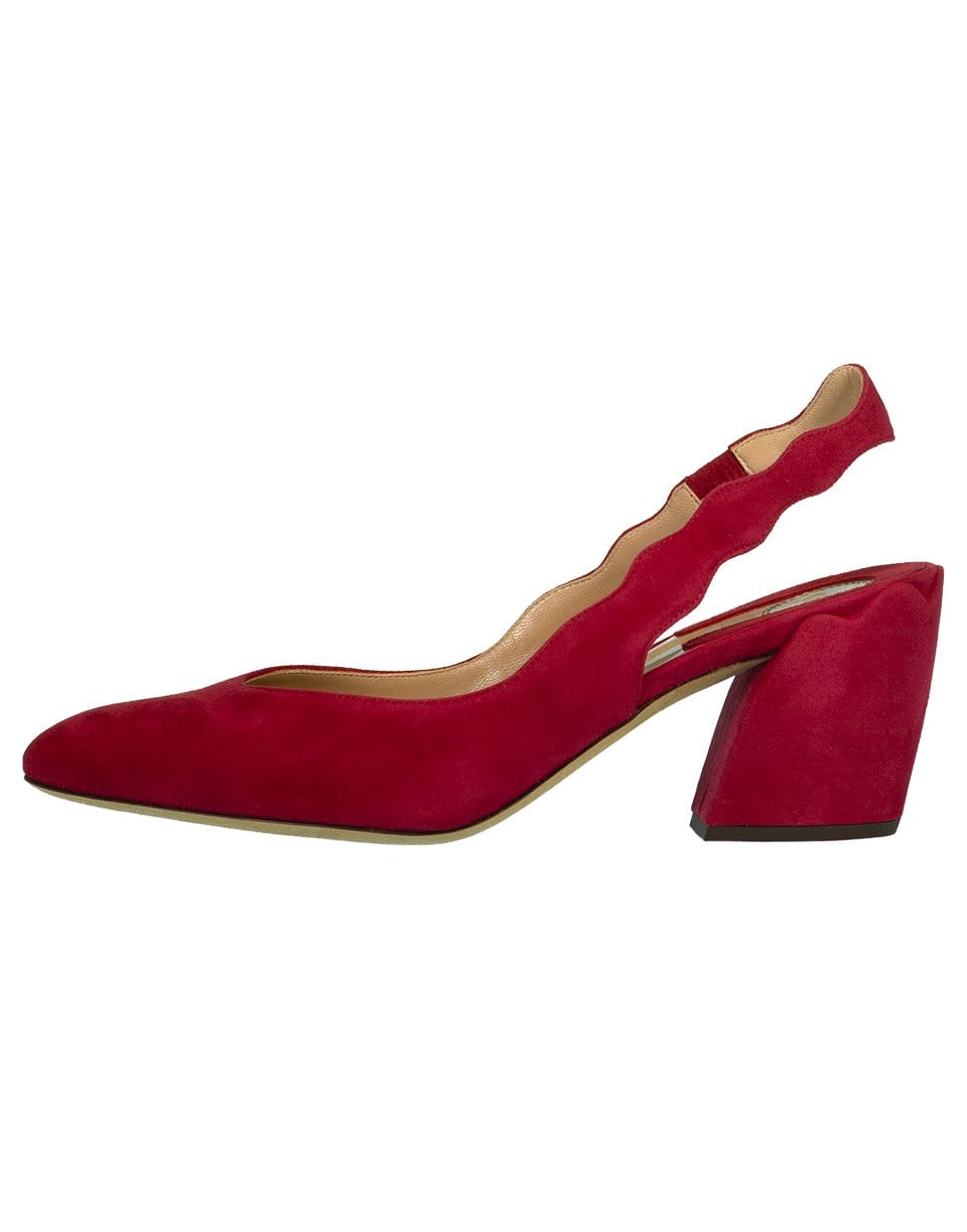 CHLOÉ-Raspberry Laurena Slingback-