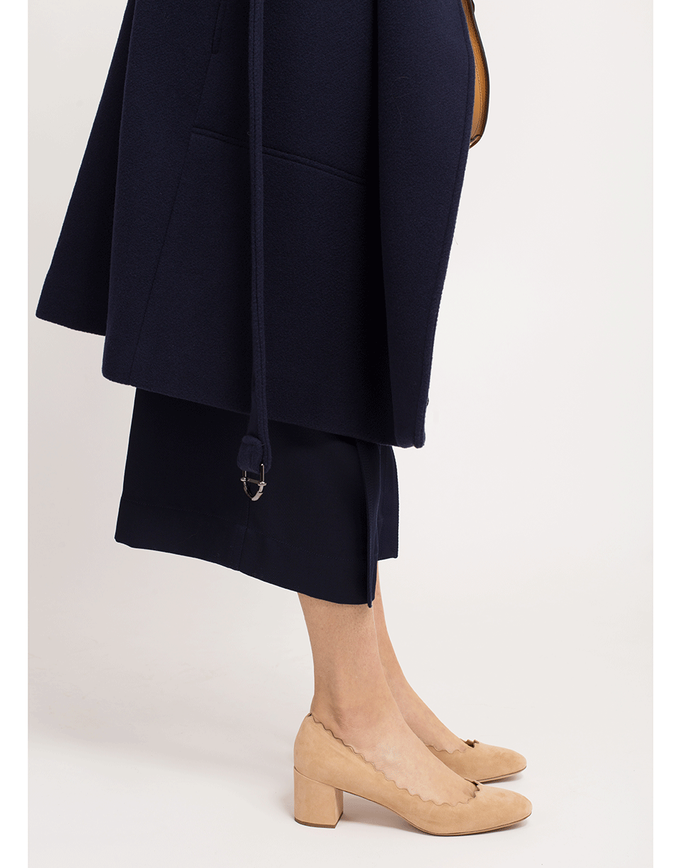 CHLOÉ-Lauren Scalloped Leather Pump-