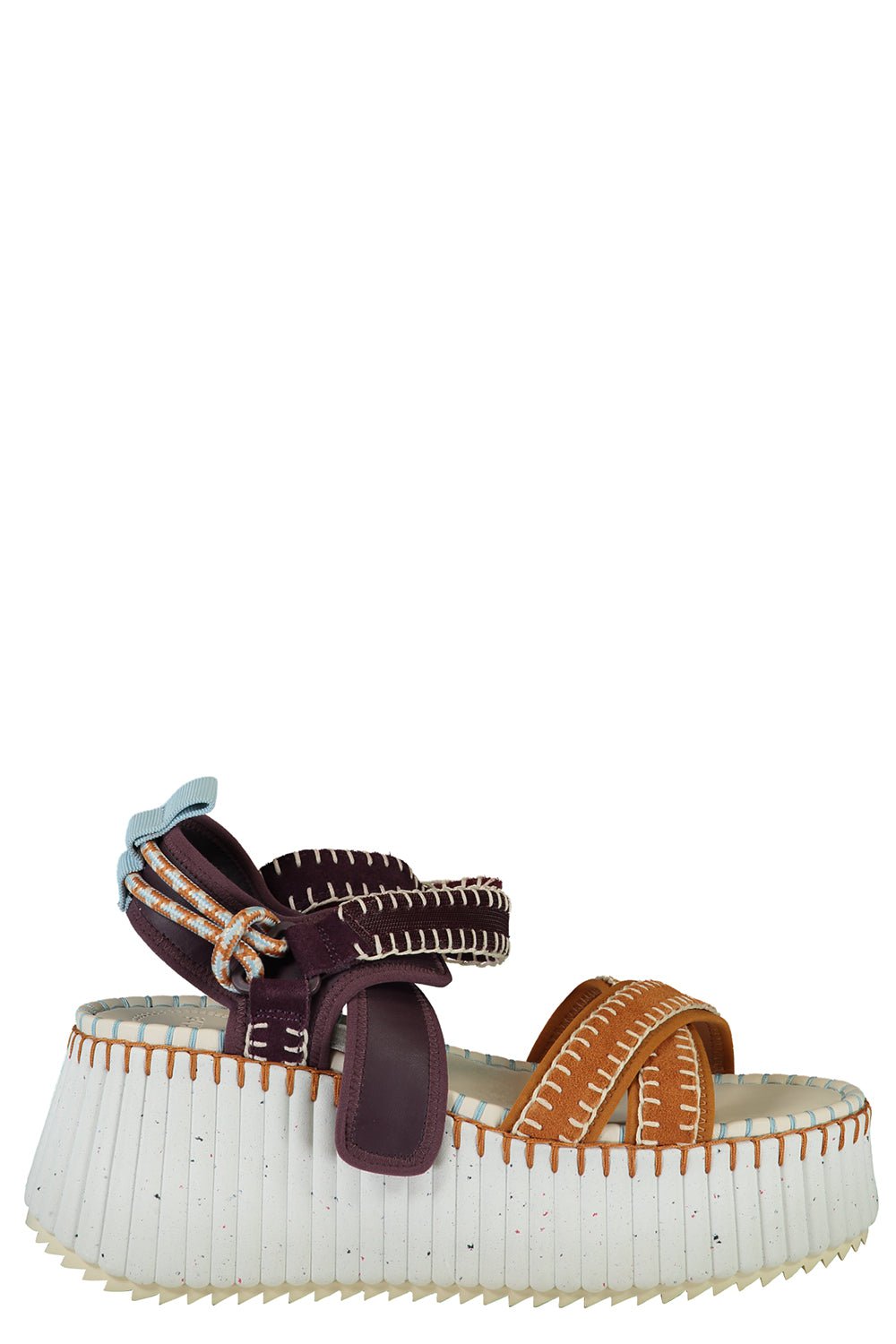 CHLOÉ-Nama Sandal - Brown Purple-