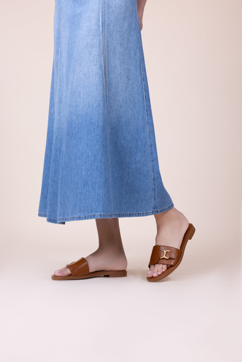 CHLOÉ-Marcie Slide - Caramello-