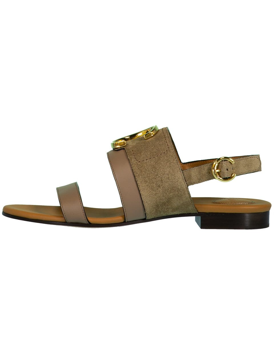 CHLOÉ-Chloe Back Strap Flat Sandal-