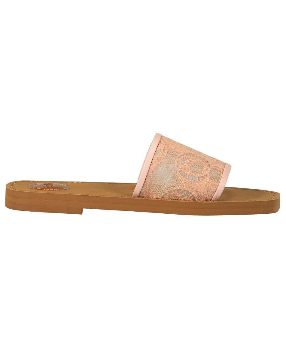 CHLOÉ-Woody Lace Slides-