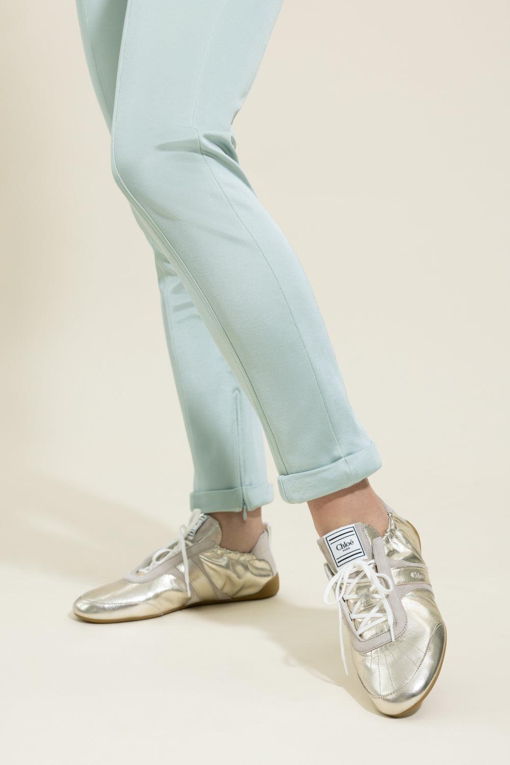 Chloe Kick Sneaker - Palladium-GOLD-36-SHOESNEAKER-CHLOÉ