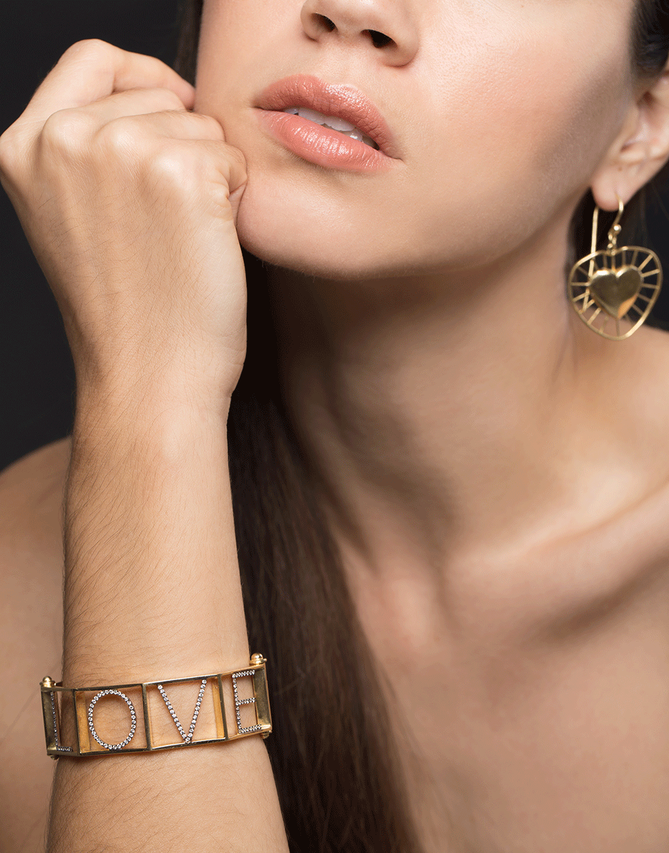 CHRISTINA ALEXIOU-Diamond Love Bracelet-YELLOW GOLD