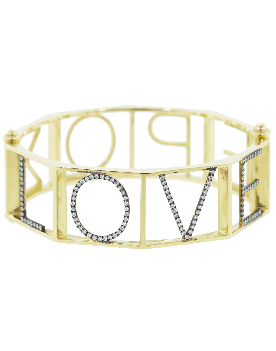 CHRISTINA ALEXIOU-Diamond Love Bracelet-YELLOW GOLD
