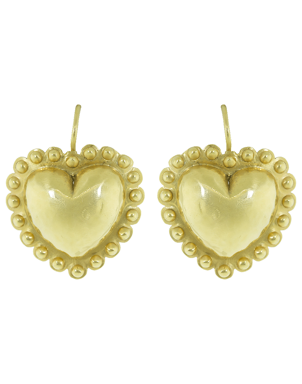 CHRISTINA ALEXIOU-Heart Earrings-YELLOW GOLD