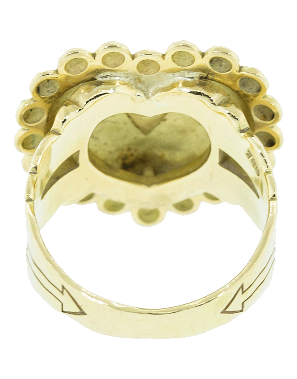 CHRISTINA ALEXIOU-Heart Ring-YELLOW GOLD