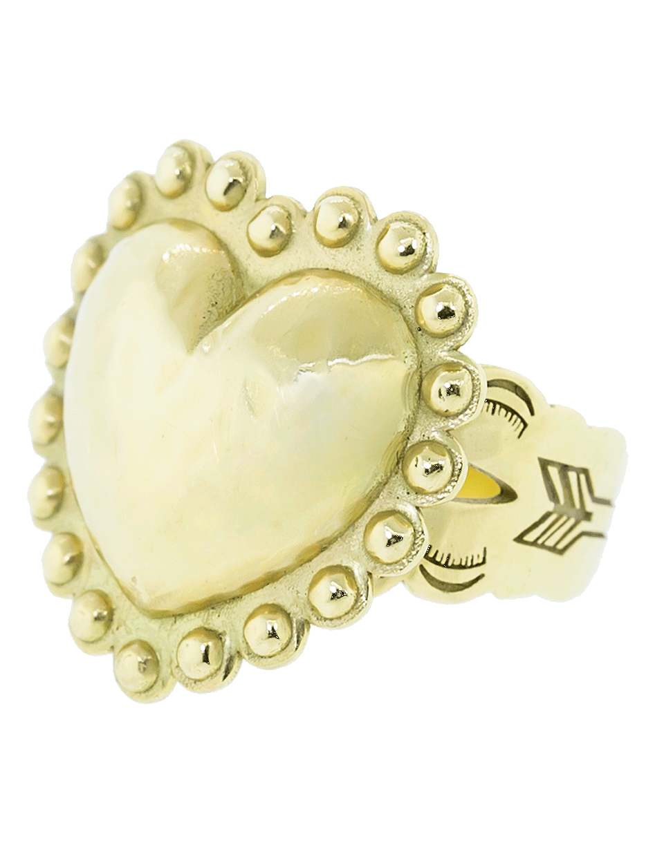 CHRISTINA ALEXIOU-Heart Ring-YELLOW GOLD