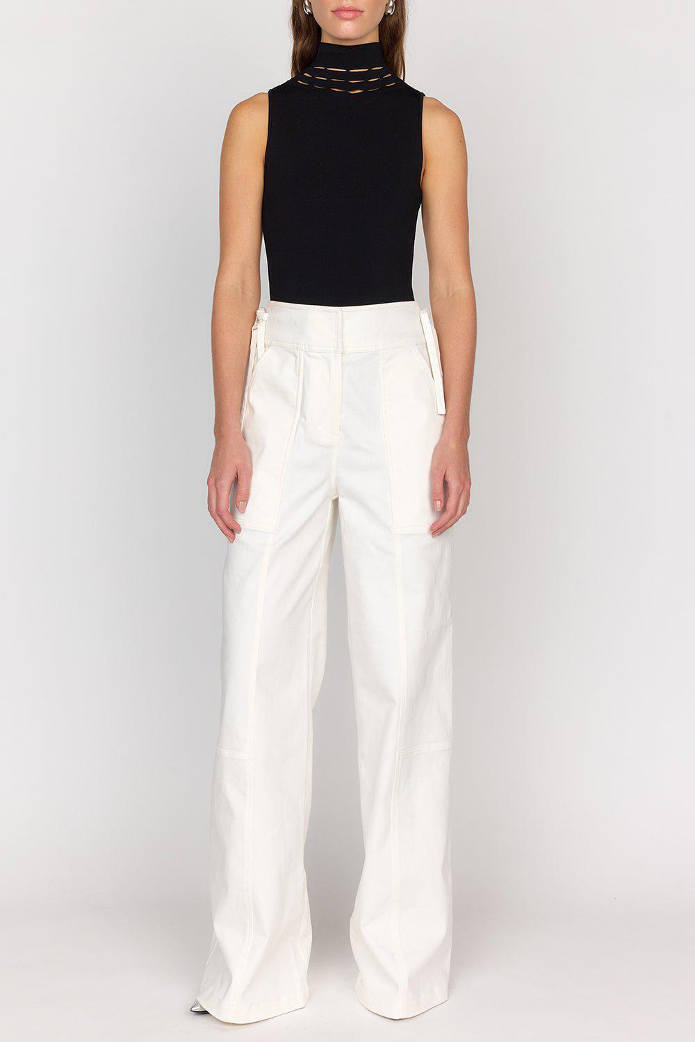 CHRISTY LYNN-Dylan Pant - White-