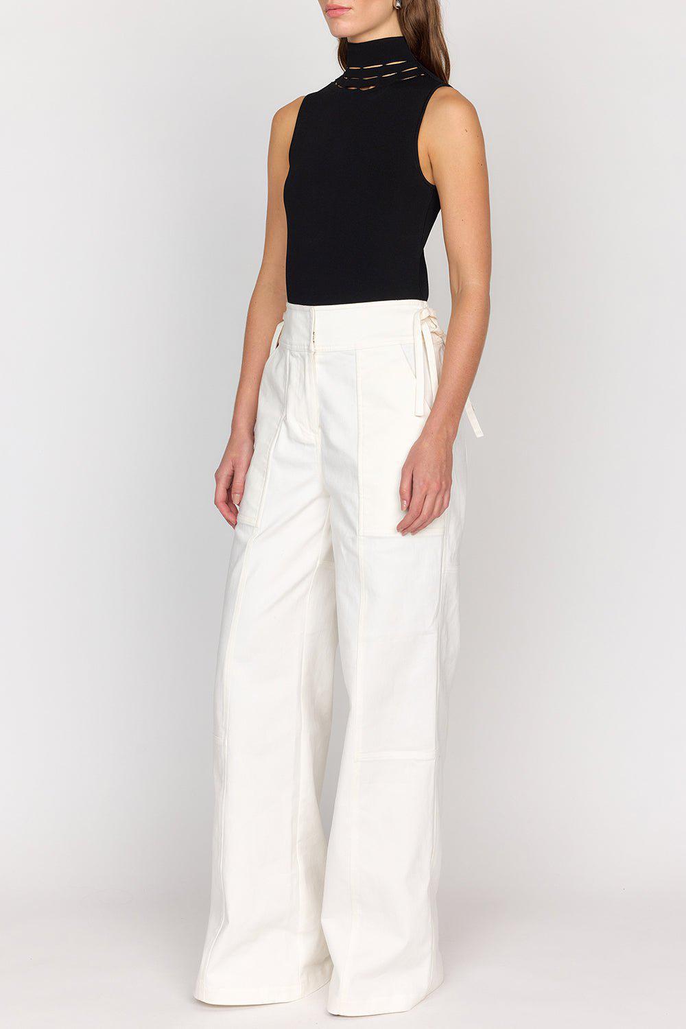 CHRISTY LYNN-Dylan Pant - White-