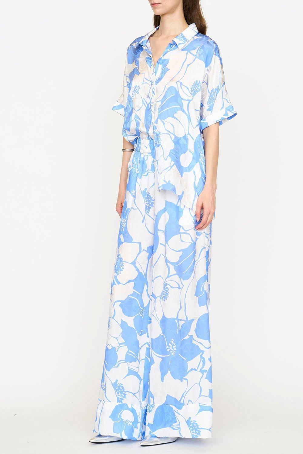 CHRISTY LYNN-James Top - Chelsea Blue Floral-