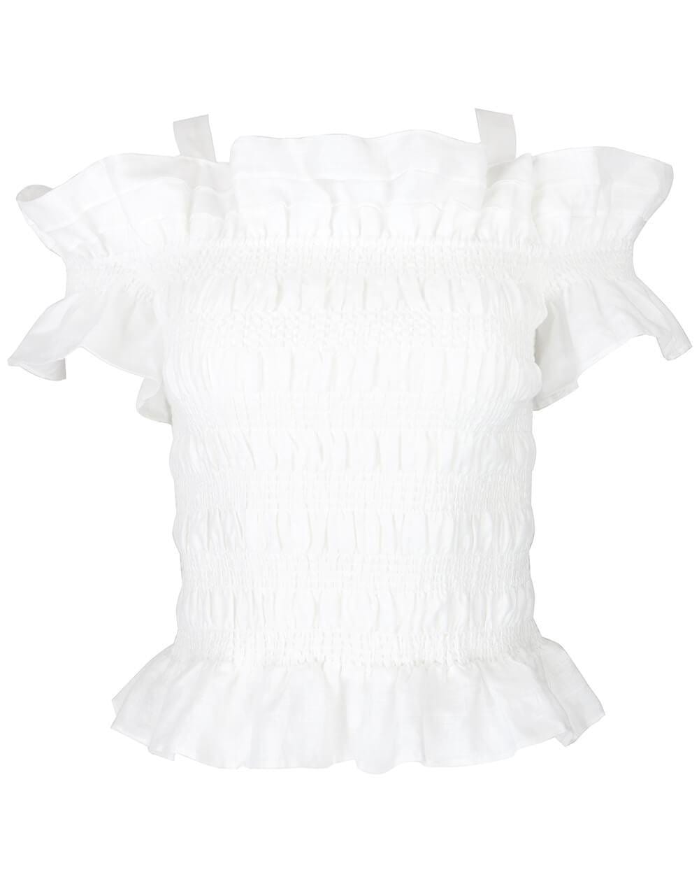 CHRISTY LYNN-Flora Top - White-