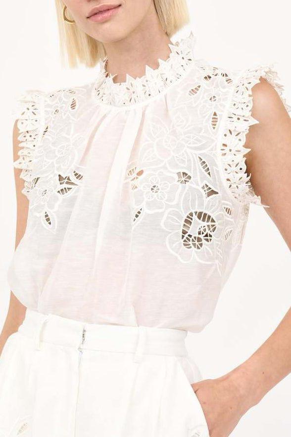 CHRISTY LYNN-Nora Top - White-
