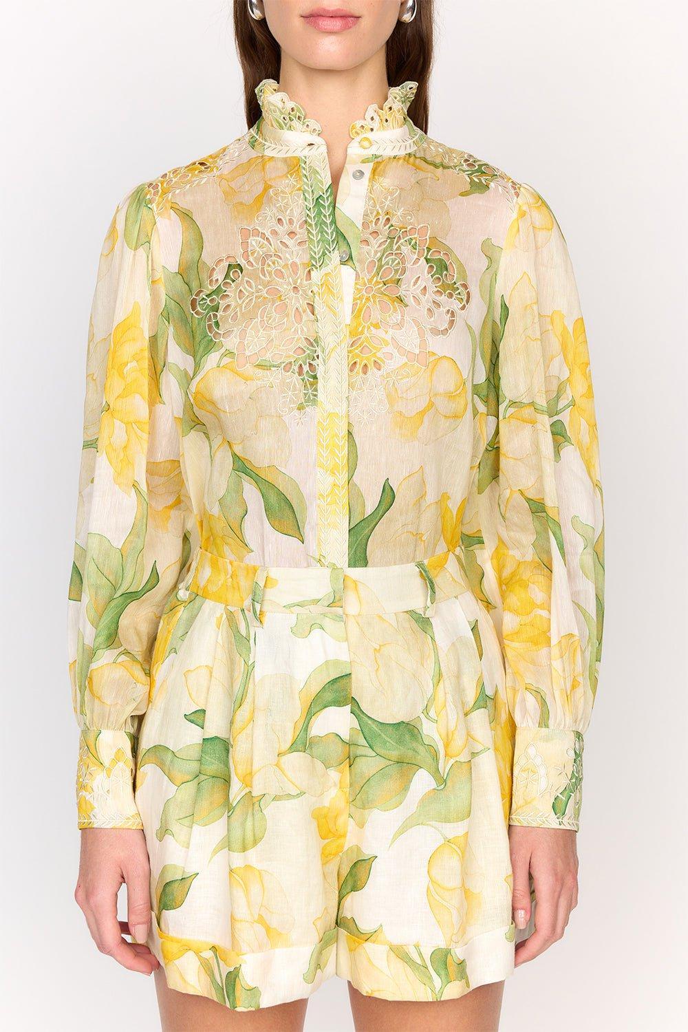  CHRISTY LYNN-Marley Top - Waterlily Yellow- 