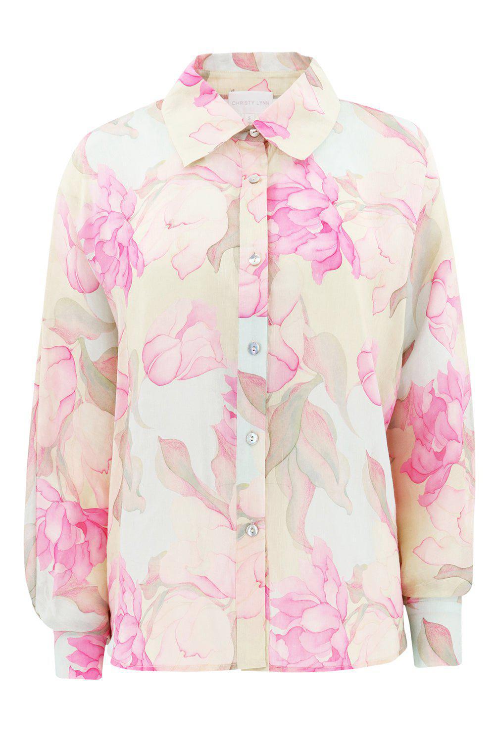 CHRISTY LYNN-Rosario Top - Waterlily Pink-
