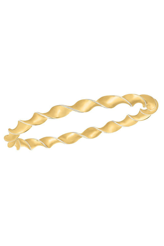 White Enamel Twist Bracelet-YELLOW GOLD-JEWELRYFINE JEWELBRACELET O-CICADA