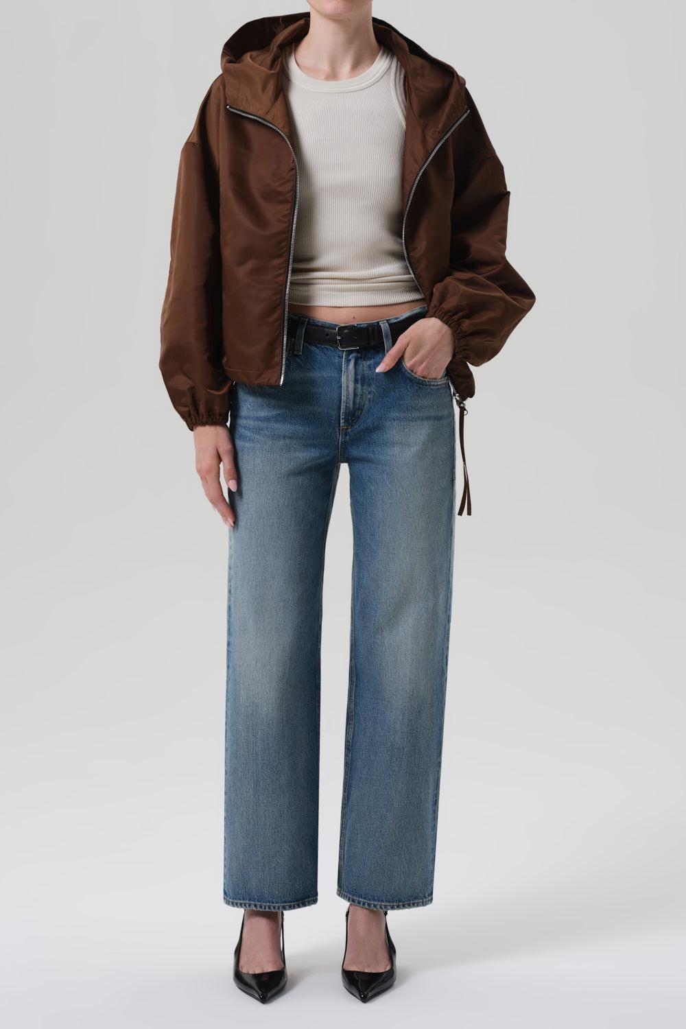 Cropped Windbreaker-BROWN-XS-CLOTHINGJACKETCASUAL-CITIZENS of HUMANITY