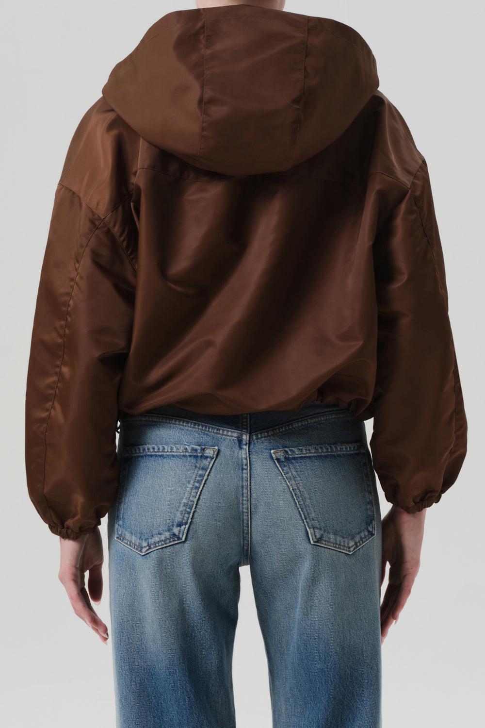 Cropped Windbreaker-BROWN-XS-CLOTHINGJACKETCASUAL-CITIZENS of HUMANITY