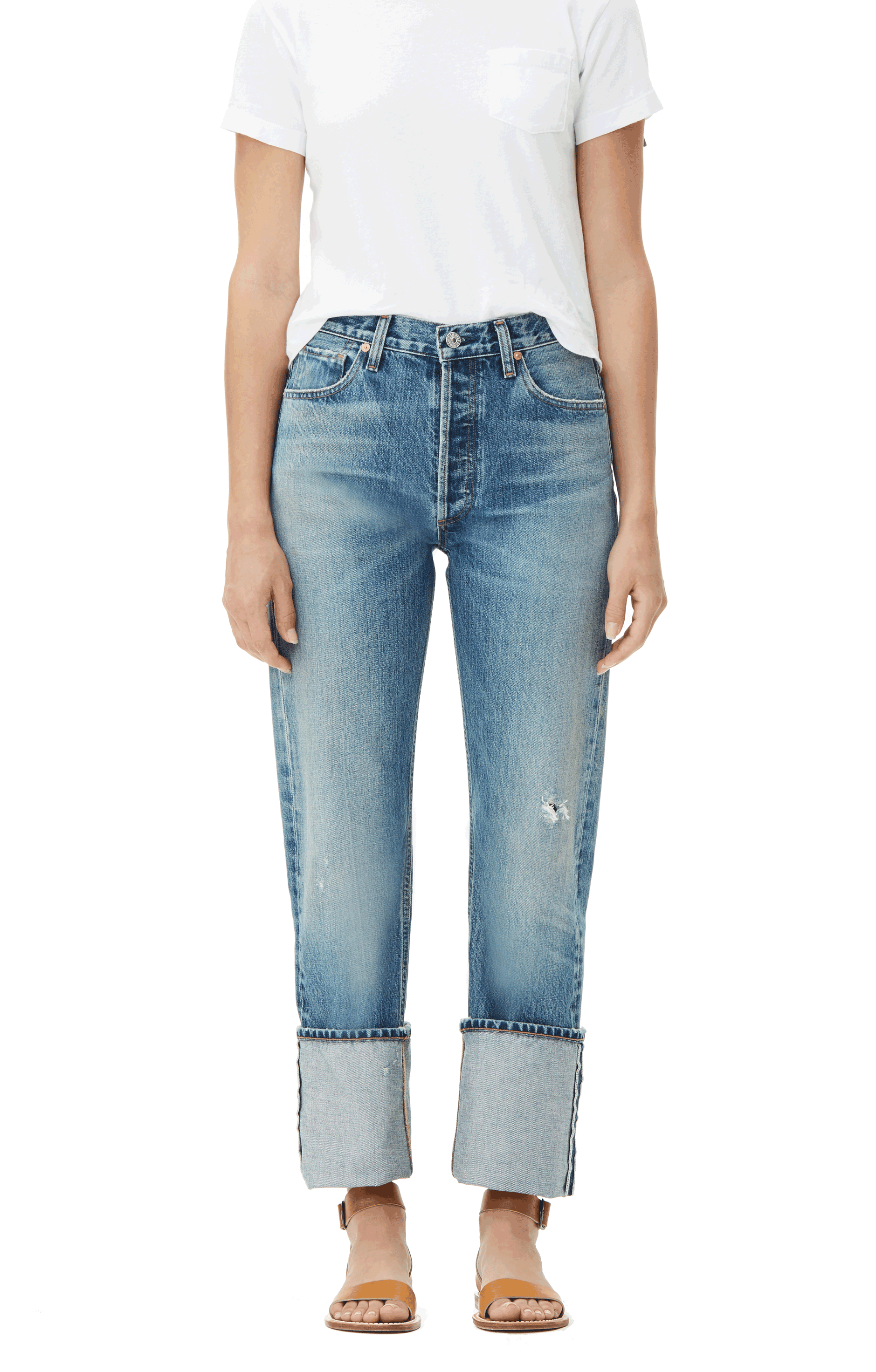 CITIZENS of HUMANITY-Reese Cuffed Stright Leg Jean-
