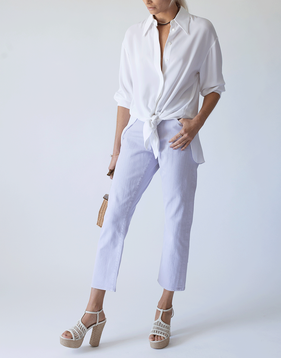 CITIZENS of HUMANITY-French Lavender Elsa Mid Rise Slim Crop Jean-