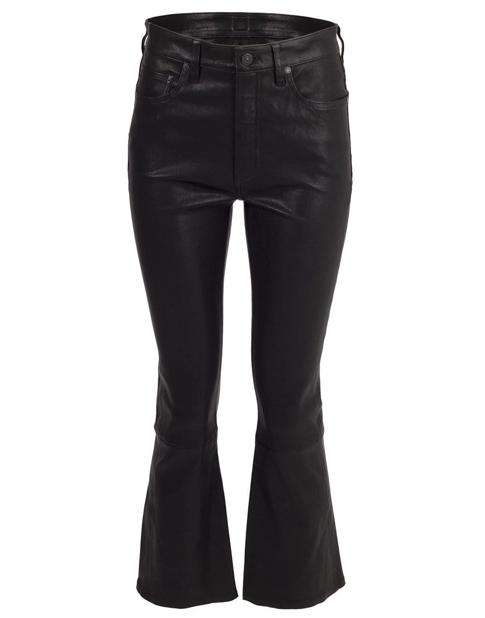 CITIZENS of HUMANITY-Demy Leather Cropped Flare-