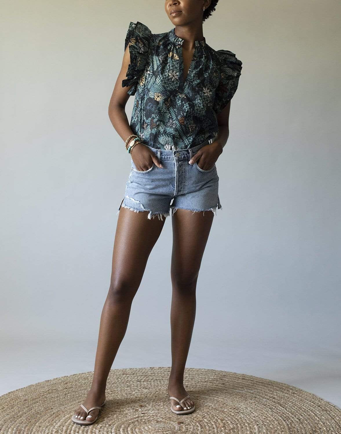 CITIZENS of HUMANITY-Annabelle Cut Off Denim Shorts-