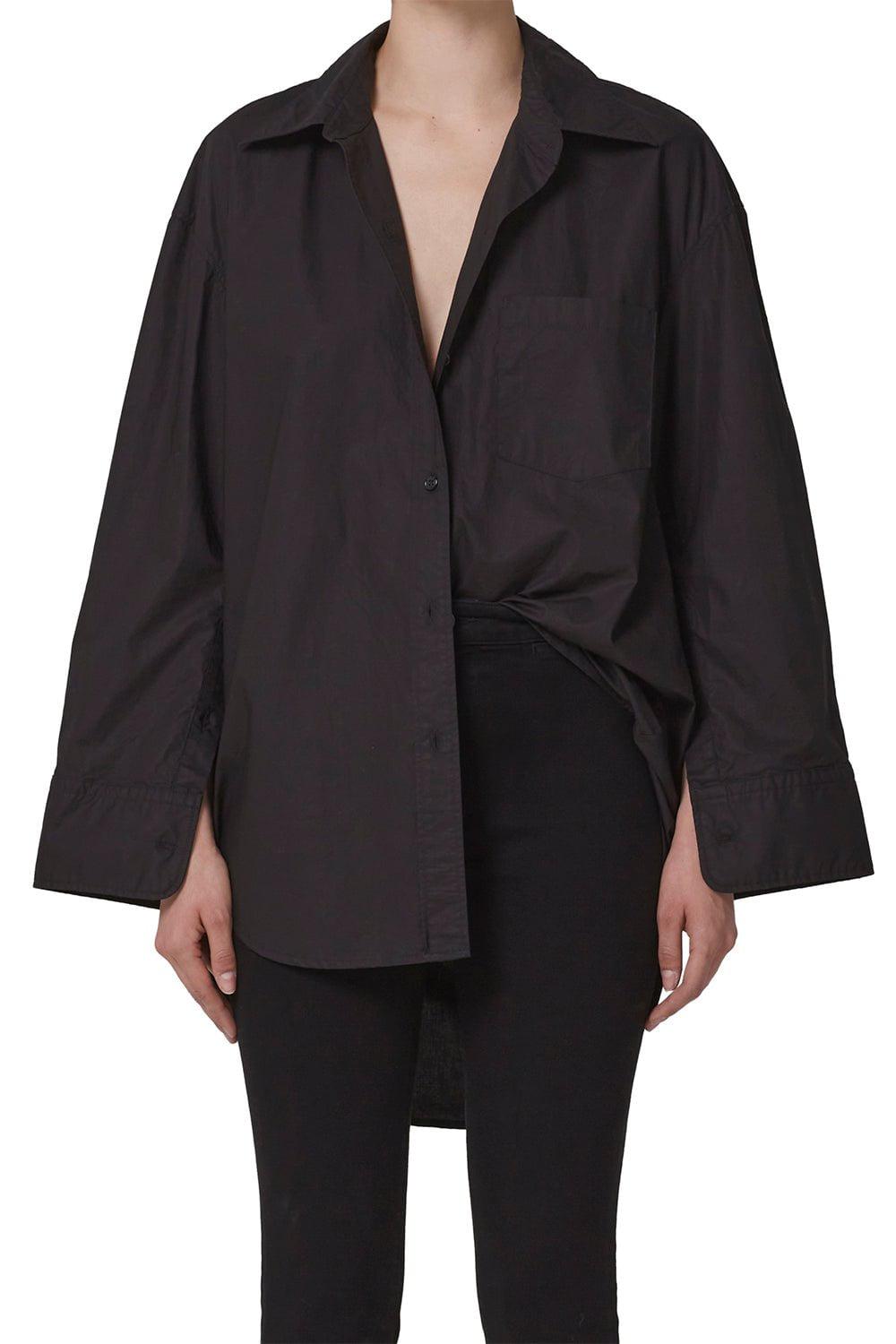 CITIZENS of HUMANITY-Cocoon Shirt - Black-