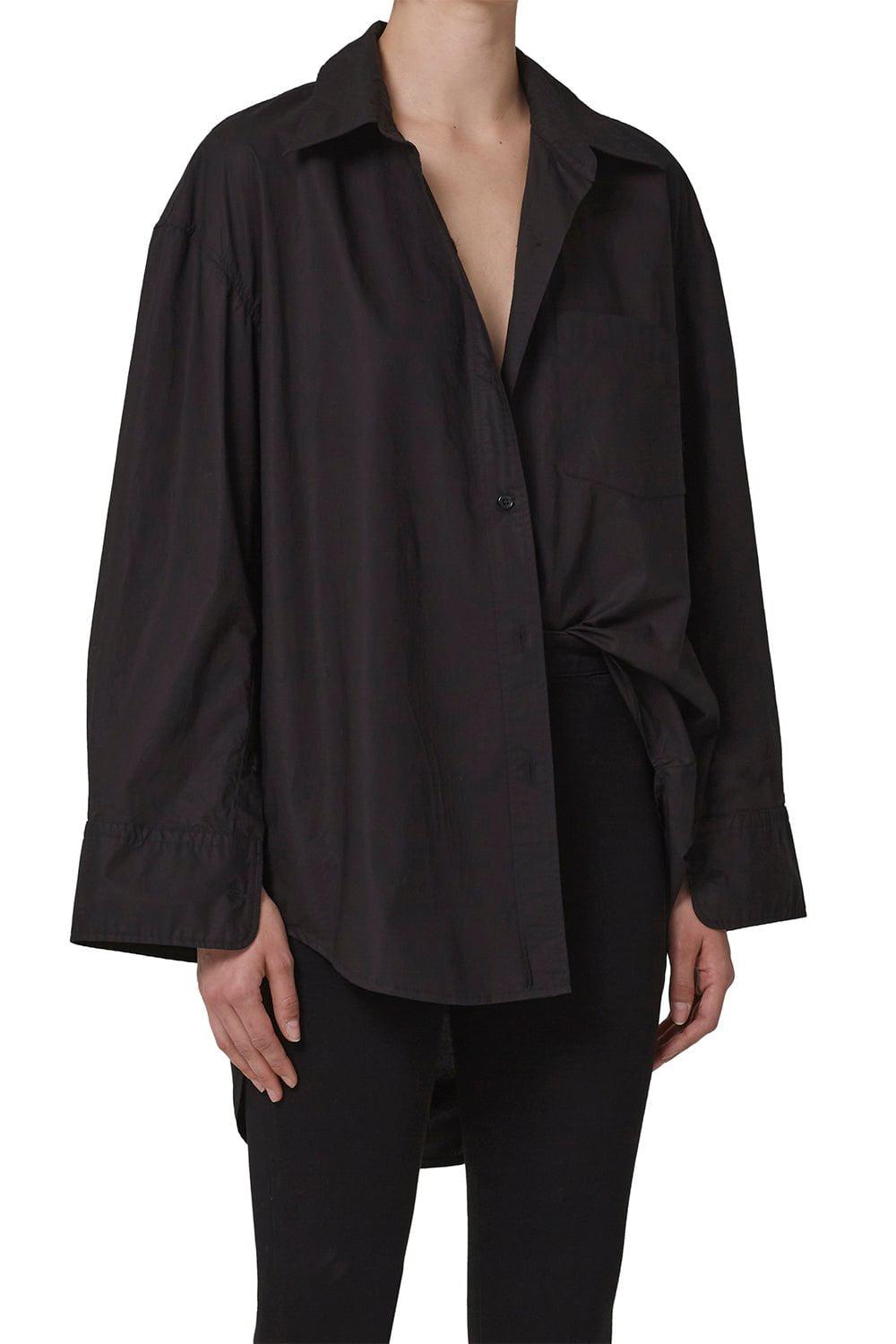 CITIZENS of HUMANITY-Cocoon Shirt - Black-