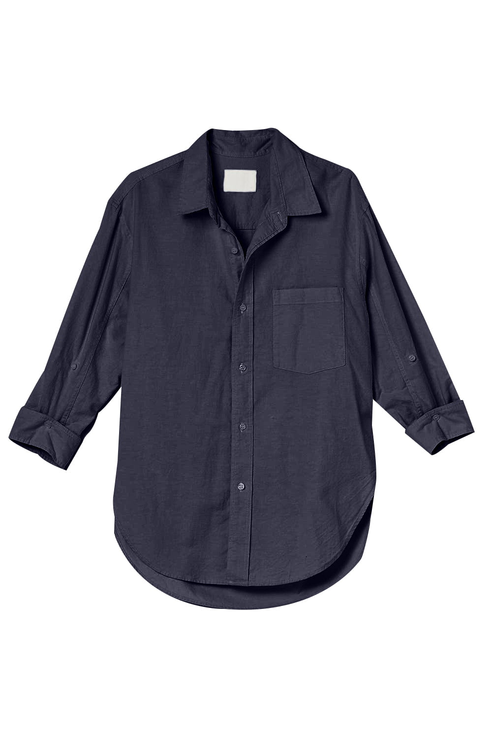 CITIZENS of HUMANITY-Shrunken Kayla Shirt - Navy-