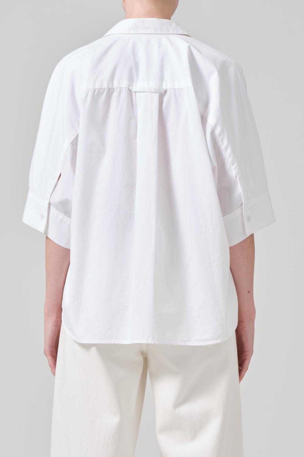 Claire Origami Shirt - Optic White-OPTC WHT-XS-CLOTHINGTOPBLOUSE-CITIZENS of HUMANITY