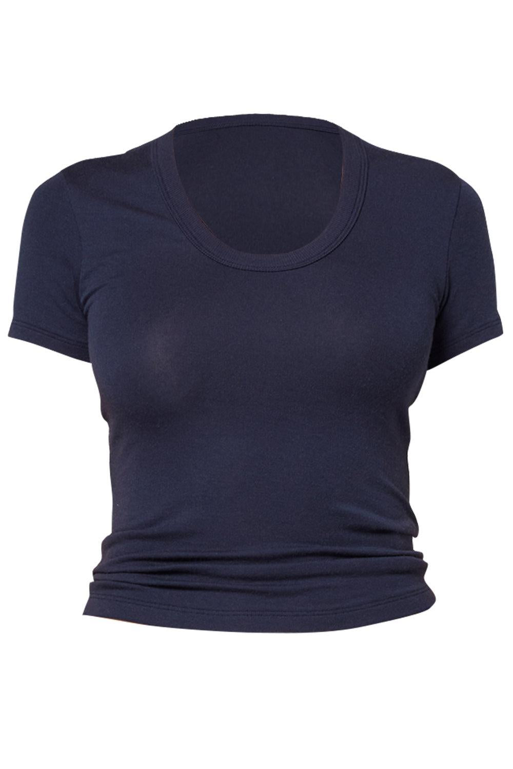 Maude Tee - Navy-BLUE-XS-CLOTHINGTOPT-SHIRT-CITIZENS of HUMANITY