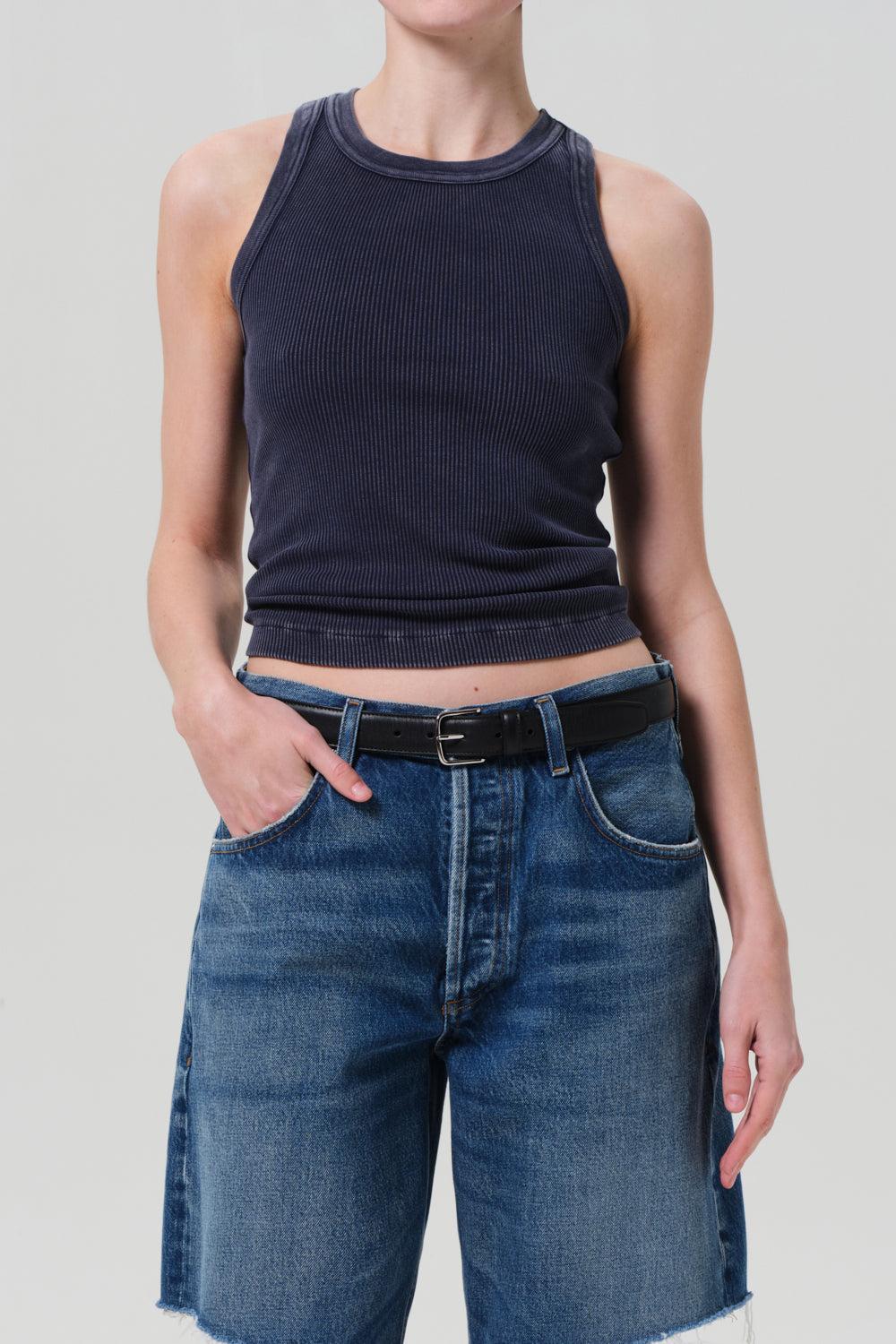 Isabel Rib Tank - Mineral Navy-MINERALNAVY-XS-CLOTHINGTOPTANK-CITIZENS of HUMANITY