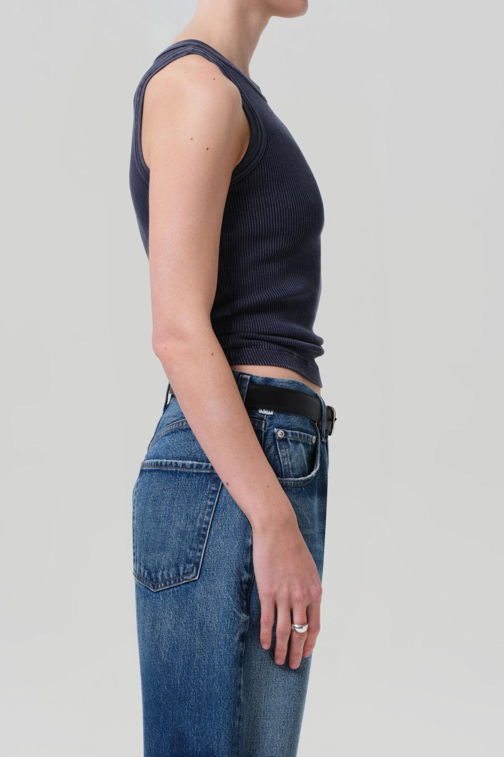 Isabel Rib Tank - Mineral Navy-MINERALNAVY-XS-CLOTHINGTOPTANK-CITIZENS of HUMANITY
