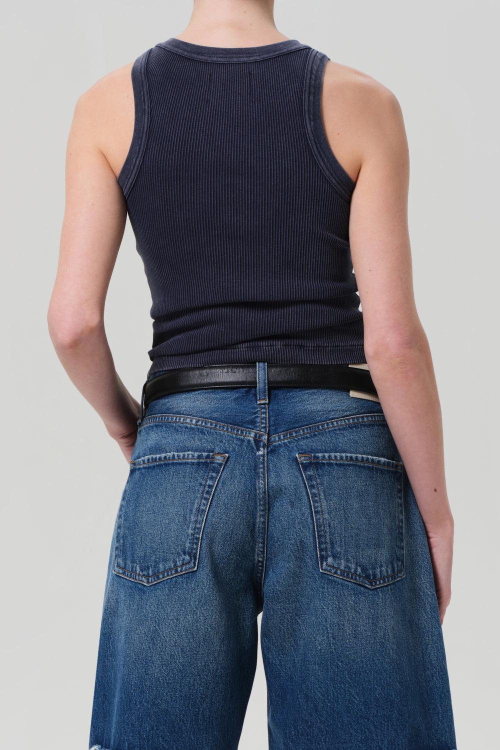 Isabel Rib Tank - Mineral Navy-MINERALNAVY-XS-CLOTHINGTOPTANK-CITIZENS of HUMANITY