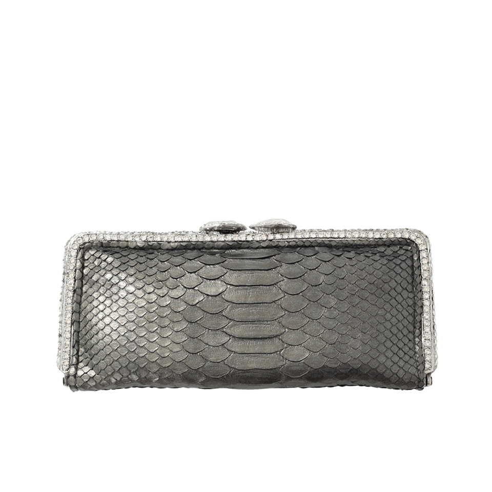 CLARA KASAVINA-Briana Starry Night Clutch-SILVER