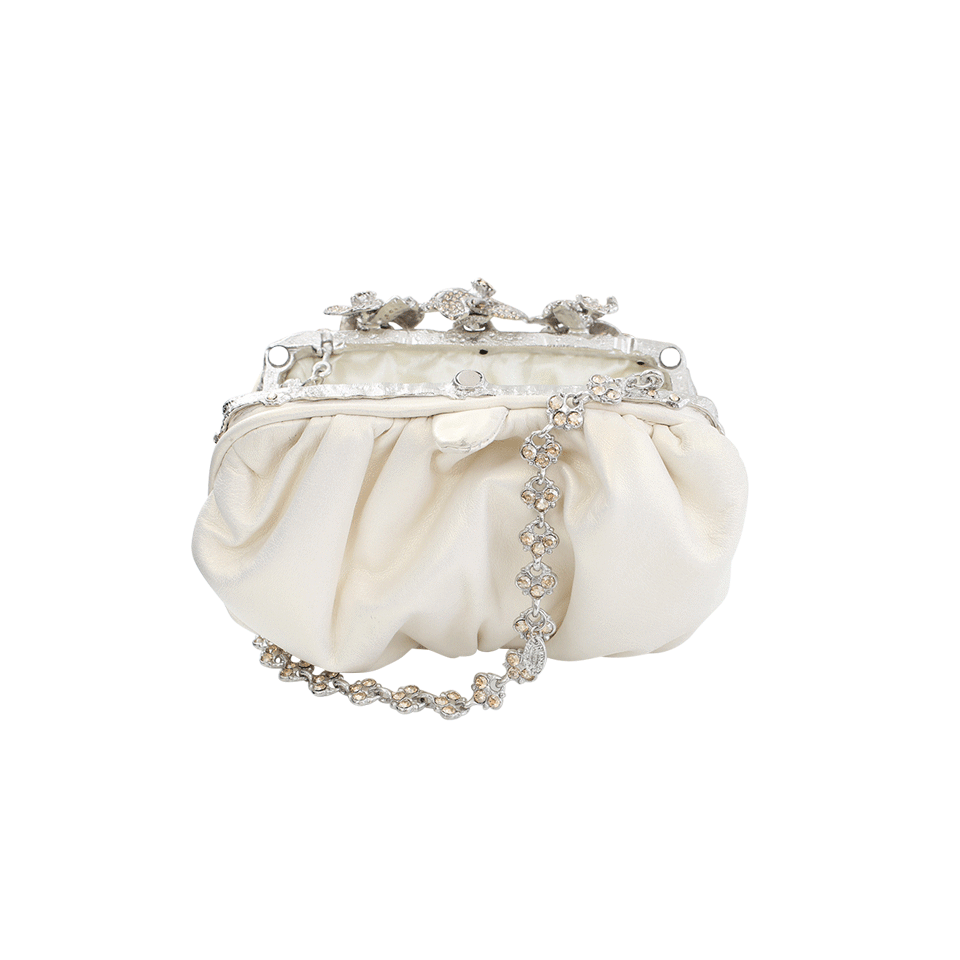 CLARA KASAVINA-Sonia Handbag-PEARLWHT