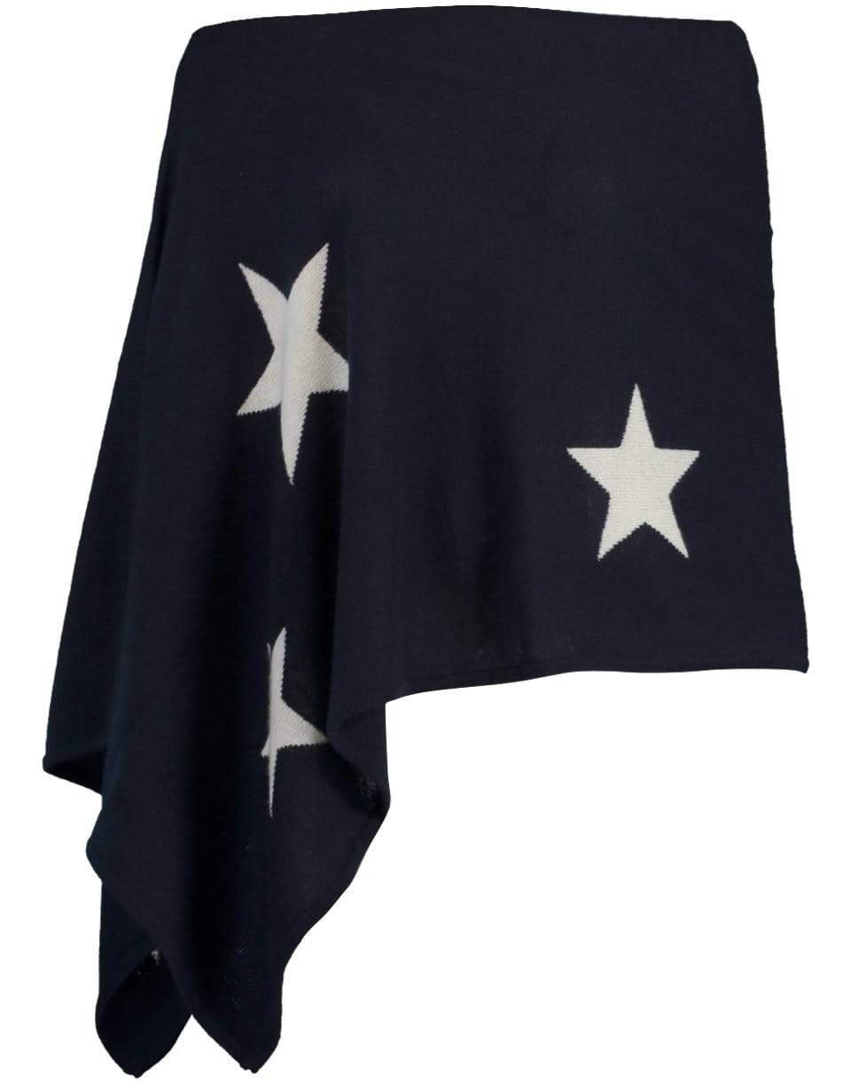 CLAUDIA NICHOLE-Stars Intarsia Topper-INDG/WHT