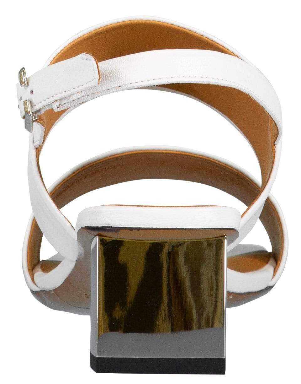 CLERGERIE-White Leonie Sandal-