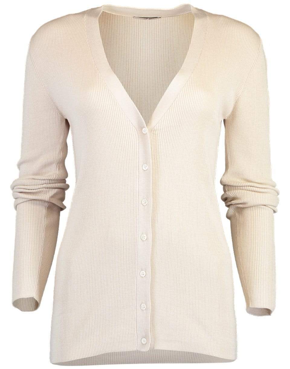 CO COLLECTION-Taupe Ribbed Cardigan-