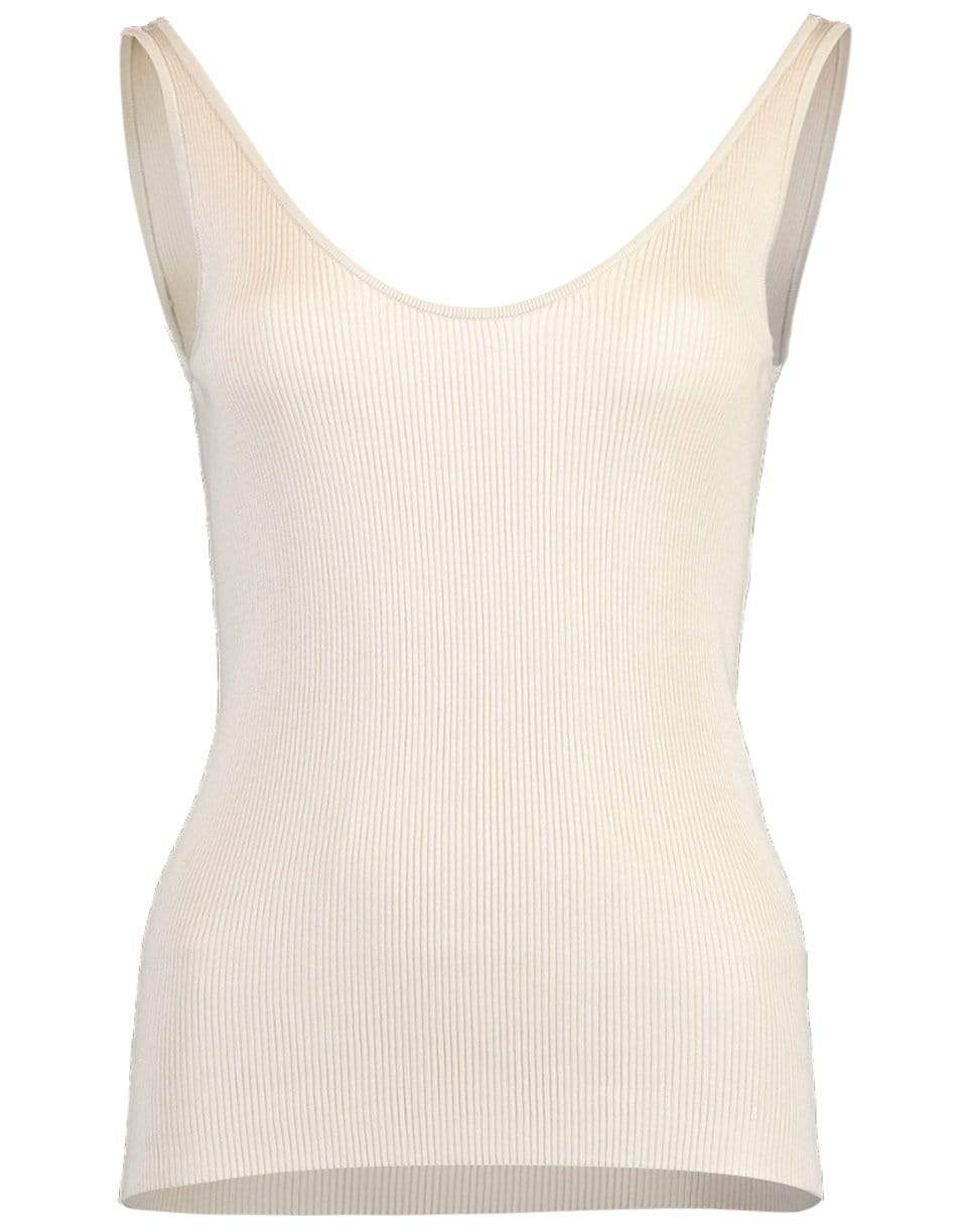 CO COLLECTION-Taupe Ribbed Knit Tank-