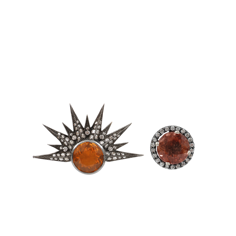 COLETTE JEWELRY-Mixed Stud Earrings Set-BLACK GOLD