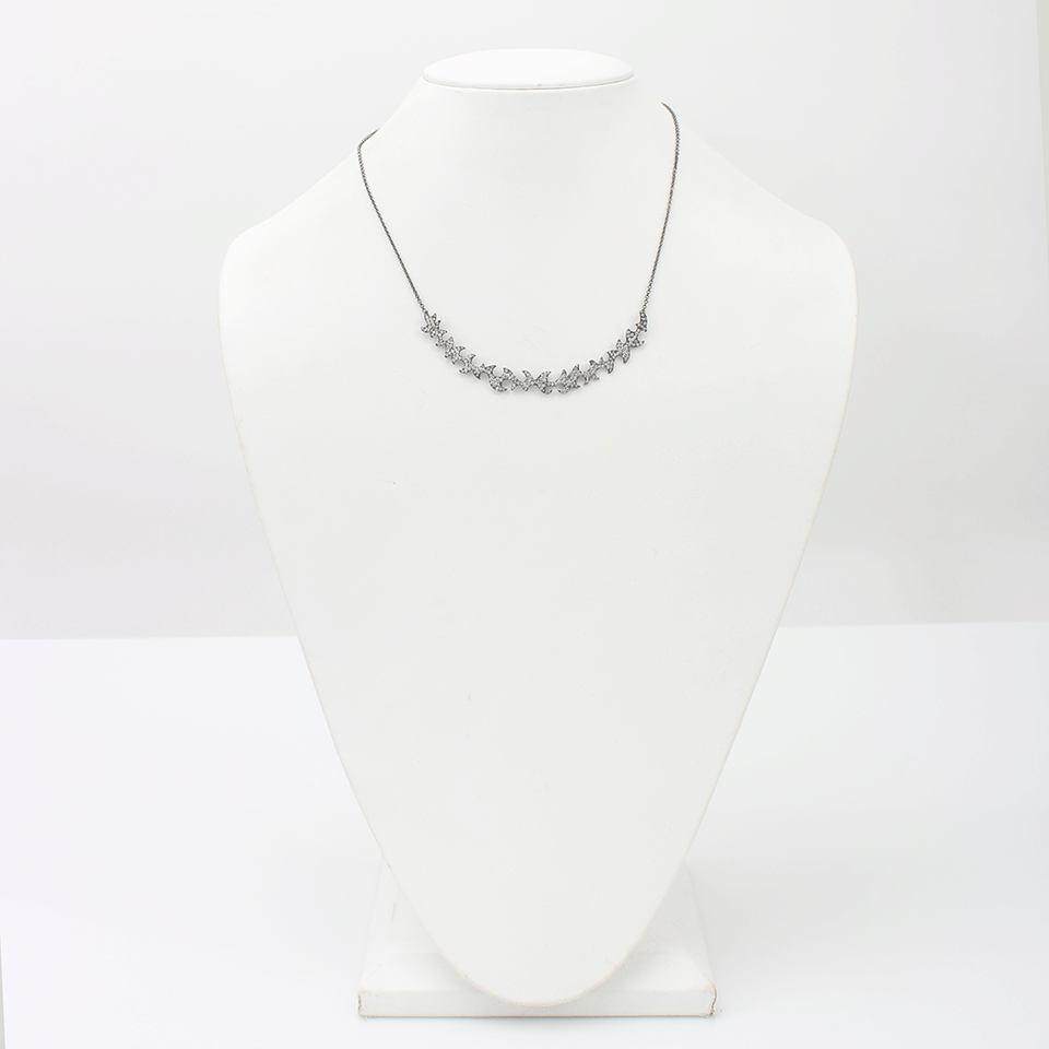COLETTE JEWELRY-Diamond Pattern Necklace-WHITE GOLD