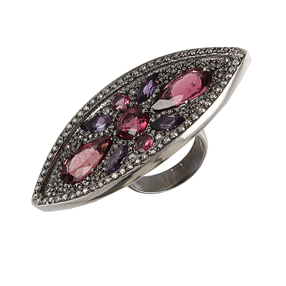 COLETTE JEWELRY-Tanzanite and Tourmaline Ring-WHT GOLD