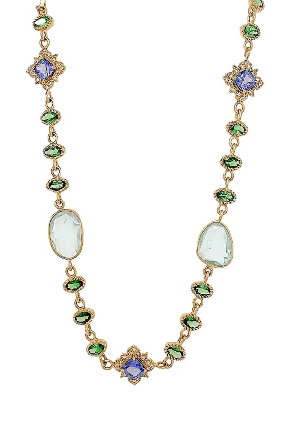 COOMI-Tsavorite Trinetra Necklace-YELLOW GOLD
